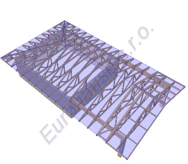 Projekt Šamorín - drevená konštrukcia 2